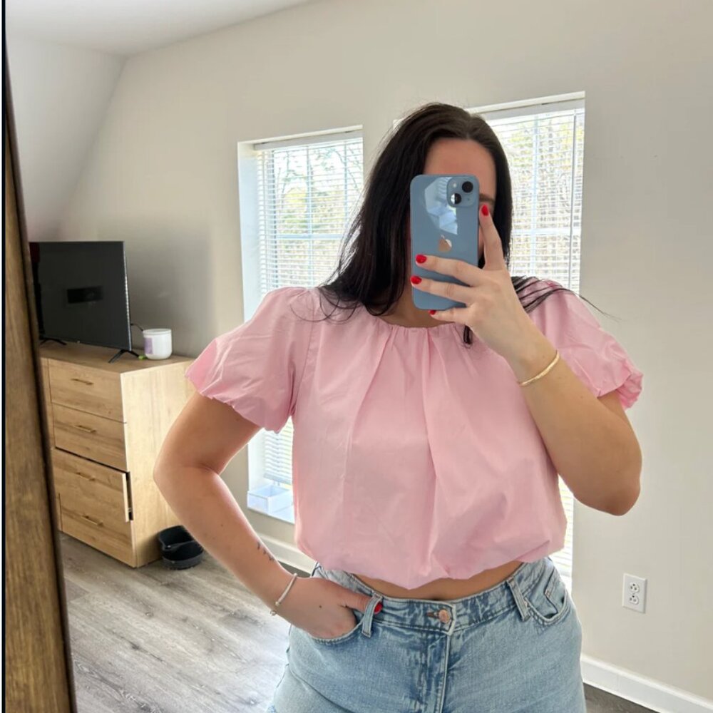 Short Sleeve Bubble Top | NWT